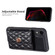 iPhone XR Horizontal Metal Buckle Wallet Rhombic Leather Phone Case - Black