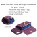 iPhone XR Horizontal Metal Buckle Wallet Rhombic Leather Phone Case - Dark Purple
