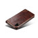 iPhone XR Baroque Simple Horizontal Flip Leather Case with Holder & Card Slots & Wallet - Dark Brown