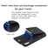 iPhone XR Vertical Metal Buckle Wallet Rhombic Leather Phone Case - Black