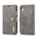 iPhone XR DG.MING Crazy Horse Texture Flip Detachable Magnetic Leather Case with Holder & Card Slots & Wallet  - Grey