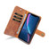 iPhone XR DG.MING Crazy Horse Texture Flip Detachable Magnetic Leather Case with Holder & Card Slots & Wallet  - Brown