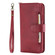 iPhone XR Multifunctional Detachable Magnetic Horizontal Flip Leather Case with Card Slots & Holder & Wallet & Photo Frame - Red