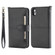 iPhone XR Multifunctional Detachable Magnetic Horizontal Flip Leather Case with Card Slots & Holder & Wallet & Photo Frame - Black