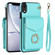 iPhone XR Ring Holder RFID Card Slot Phone Case - Mint Green