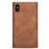 iPhone XR Skin Feel Zipper Horizontal Flip Leather Case with Holder & Card Slots & Photo Frame & Lanyard & Long Rope - Brown