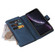 iPhone XR Skin Feel PU + TPU Horizontal Flip Leather Case with Holder & 15 Cards Slot & Wallet & Zipper Pocket & Lanyard - Blue