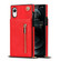 iPhone XR Cross-body Zipper Square TPU+PU Back Cover Case with Holder & Card Slots & Wallet & Strap - Red