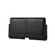 Universal Cow Leather Horizontal Mobile Phone Leather Case Waist Bag 6.1 inch and Below Phones - Black