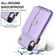 iPhone XR RFID Card Slot Phone Case with Long Lanyard - Purple