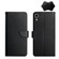 iPhone XR Genuine Leather Fingerprint-proof Horizontal Flip Phone Case - Black