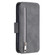 iPhone XR Detachable Frosted Magnetic Horizontal Flip Leather Case with Card Slots & Holder & Zipper Wallet & Photo Frame - Grey