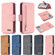 iPhone XR Detachable Frosted Magnetic Horizontal Flip Leather Case with Card Slots & Holder & Zipper Wallet & Photo Frame - Pink