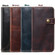 iPhone XR Denior Oil Wax Cowhide DK Magnetic Button Horizontal Flip Leather Case with Holder & Card Slots & Wallet - Black