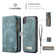 iPhone XR CaseMe Detachable Multifunctional Horizontal Flip Leather Case with Card Slot & Holder & Zipper Wallet & Photo Frame  - Blue
