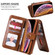 iPhone XR Multifunctional Retro Detachable Magnetic Horizontal Flip Leather Case with Card Slots & Holder & Wallet & Photo Frame - Brown