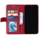 iPhone XR GEBEI Top-grain Leather Horizontal Flip Protective Case with Holder & Card Slots & Wallet & Photo Frame - Red Wine