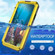 iPhone XR Waterproof Dustproof Shockproof Zinc Alloy + Silicone Case  - Yellow