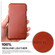 iPhone XR Fierre Shann Business Magnetic Horizontal Flip Genuine Leather Case - Brown