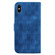 iPhone XS Max Double 8-shaped Embossed Leather Phone Case - Blue
