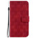 iPhone XS Max Double 8-shaped Embossed Leather Phone Case - Red