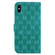 iPhone XS Max Double 8-shaped Embossed Leather Phone Case - Green