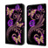 iPhone XS Max Crystal 3D Shockproof Protective Leather Phone Case - Purple Flower Butterfly