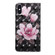 iPhone XS Max 3D Painting Pattern Coloured Drawing Horizontal Flip TPU + PU Leather Case with Holder & Card Slots & Wallet - Pink Flower