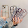iPhone XS Max Electroplating Door Frame Transparent TPU Phone Case - Deep Purple