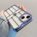 iPhone XS Max Electroplating Door Frame Transparent TPU Phone Case - Sierra Blue