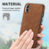 iPhone XS Max Skin-Feel Electroplating TPU Shockproof Phone Case - Brown