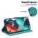 iPhone XS Max 7-shaped Embossed Leather Phone Case - Green