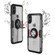 iPhone XS Max Magnetic 360 Degree Rotation Ring Holder Armor Protective Case  - Black Silver