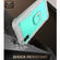 iPhone XS Max PC + Rubber 3-layers Shockproof Protective Case with Rotating Holder - Grey White + Mint Green