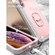 iPhone XS Max PC + Rubber 3-layers Shockproof Protective Case with Rotating Holder - Grey White + Rose Gold