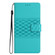 iPhone XS Max Diamond Embossed Skin Feel Leather Phone Case with Lanyard - Blue
