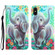 iPhone XS Max Colored Drawing Leather Phone Case - Elephant