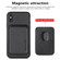 iPhone XS Max Carbon Fiber Leather Card Magsafe Magnetic Phone Case - Black