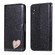 iPhone XS Max Glitter Powder Love Leather Phone Case - Black