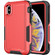 iPhone XS Max 3 in 1 PC + TPU Shockproof Phone Case - Red