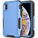 iPhone XS Max 3 in 1 PC + TPU Shockproof Phone Case - Blue