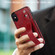 iPhone XS Max Crazy Horse Texture Shockproof TPU + PU Leather Case with Card Slot & Wrist Strap Holder - Red