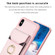 iPhone XS Max BF29 Organ Card Bag Ring Holder Phone Case - Pink