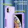 iPhone XS Max 3 in 1 PC + TPU Shockproof Phone Case - Purple