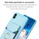 iPhone XS Max BF29 Organ Card Bag Ring Holder Phone Case - Blue