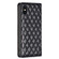 iPhone XS Max Diamond Lattice Magnetic Leather Flip Phone Case - Black