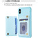 iPhone XS Max Grid Card Slot Holder Phone Case - Blue