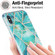 iPhone XS Max 3D Electroplating Marble Pattern TPU Protective Case - Green