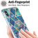 iPhone XS Max 3D Electroplating Marble Pattern TPU Protective Case - Dark Green