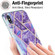 iPhone XS Max 3D Electroplating Marble Pattern TPU Protective Case - Purple